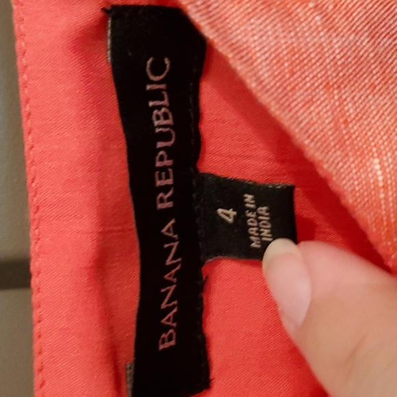 NEW Banana Republic ladies dress sz 4 LINEN BLEND - Picture 2 of 7